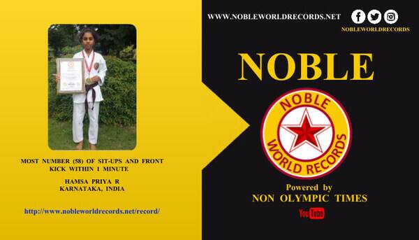 Noble World Record Holder