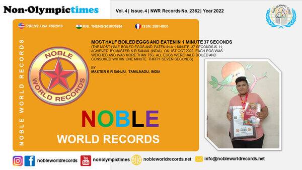 Noble World Record Holder