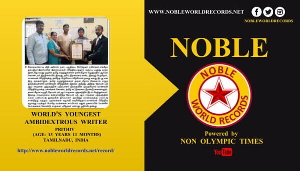 Noble World Record Holder