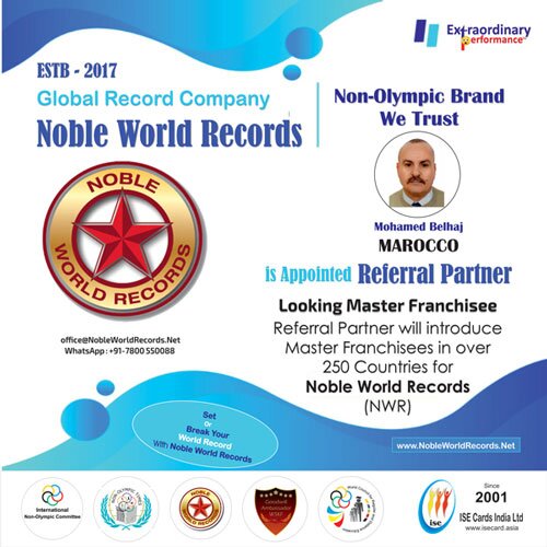 Noble World Records Franchisee Worldwide